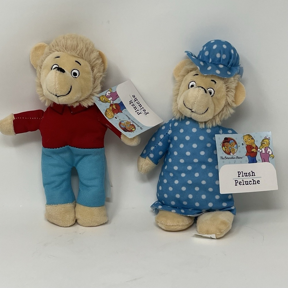 Berenstain Bears Plush Collection Set of 2 - Momma Brother Bear PBS NWT